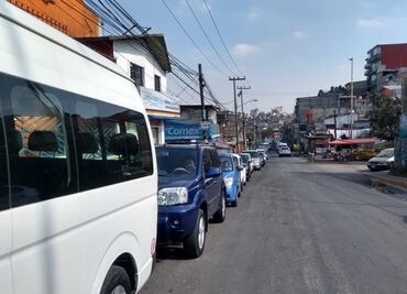En gasolinera de Naucalpan sólo hay combustible premium
