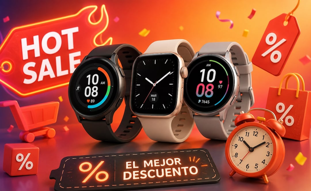 Descubre los mejores descuentos en smartwatch. Foto: IA