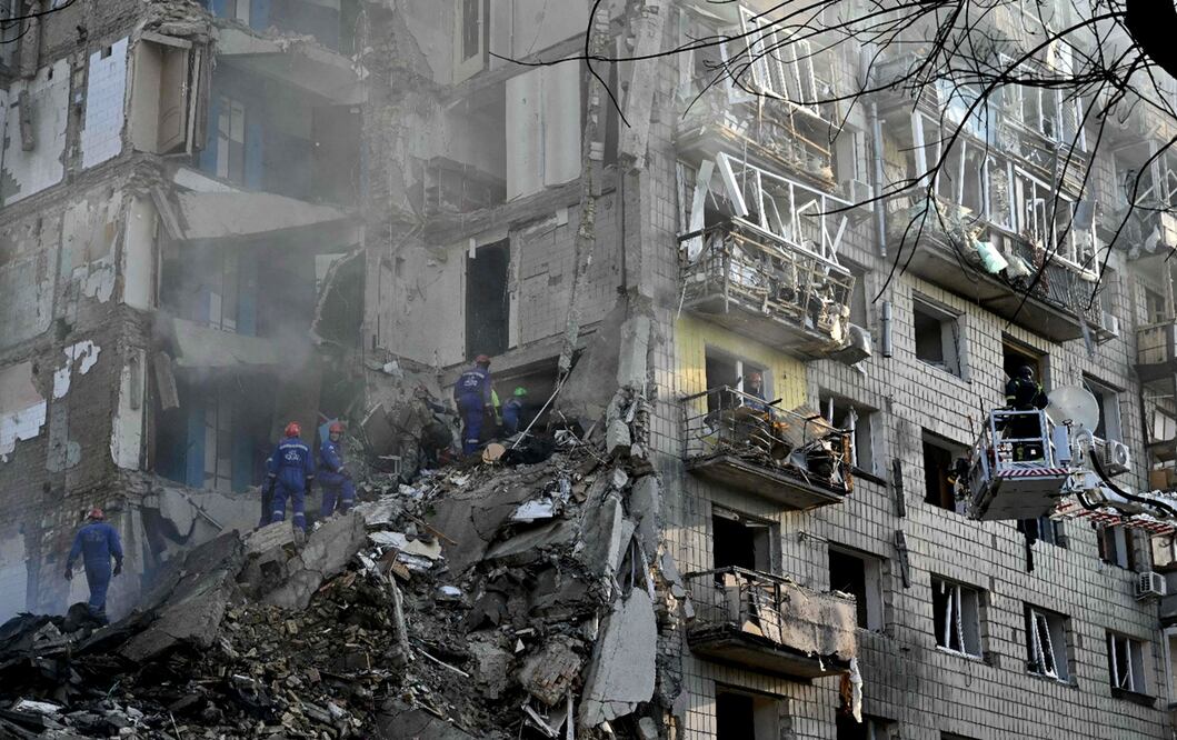 Ataque masivo con misiles y drones rusos en Kiev, Ucrania. Foto: archivo 