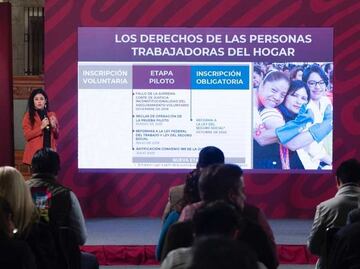 Luisa María Alcalde asegura que más de 53 mil trabajadores del hogar están asegurados en el IMSS