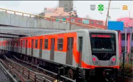 Por lluvia, marcha lenta en 4 líneas del Metro