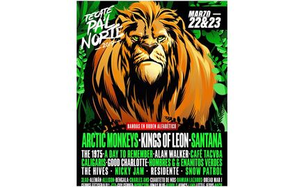 Revelan cartel de Pa’l Norte 2019, Arctic Monkeys y Kings of Leon en la lista