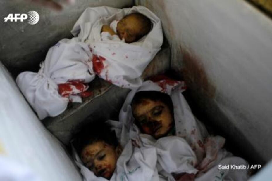 ¿Hallaron cuerpos de niños en refrigeradores en Veracruz? No, son niños en Gaza