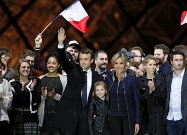 Macron logra 64.84 % de votos con el 90% escrutado