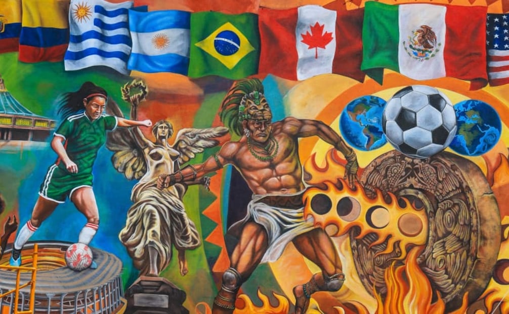 GAM busca romper récord con mural mundialista. Foto: especial