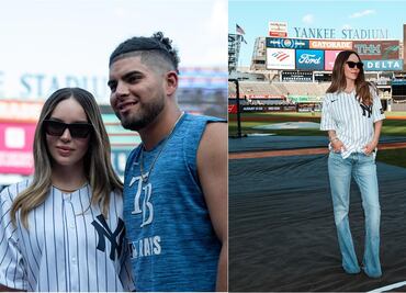 Belinda se roba todas las miradas en las Grandes Ligas; visitó el Yankee Stadium
