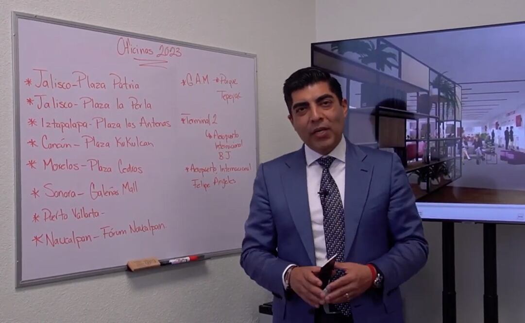 Carlos Candelaria, director de Oficinas de Pasaporte de SRE. Foto: Captura Youtube SRE
