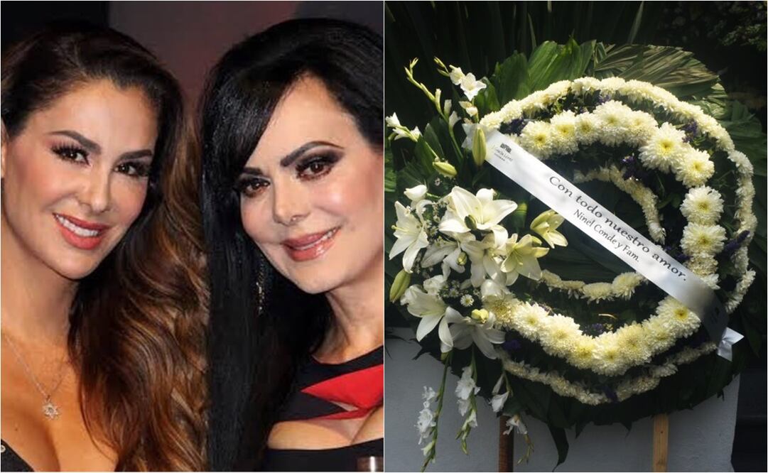 Ninel Conde envió un arreglo de flores a  Maribel Guardia, ante la muerte del hijo de la actriz, Julián Figueroa.
Fotos: Instagram y EL UNIVERSAL, Armando Pereda Maldonado