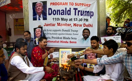Hindús oran por victoria de Trump