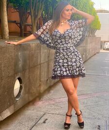 Galilea Montijo impacta con minivestido floreado