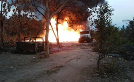 Pemex controla incendio por explosión de ducto en Chiapas