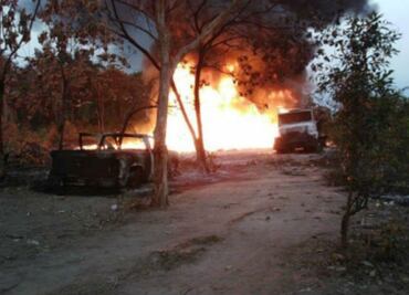 Pemex controla incendio por explosión de ducto en Chiapas