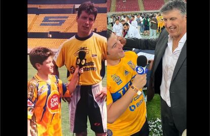 Samuel García recrea la foto con Siboldi que se tomó de niño; así festejó el título de los Tigres