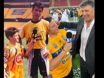 Samuel García recrea la foto con Siboldi que se tomó de niño; así festejó el título de los Tigres