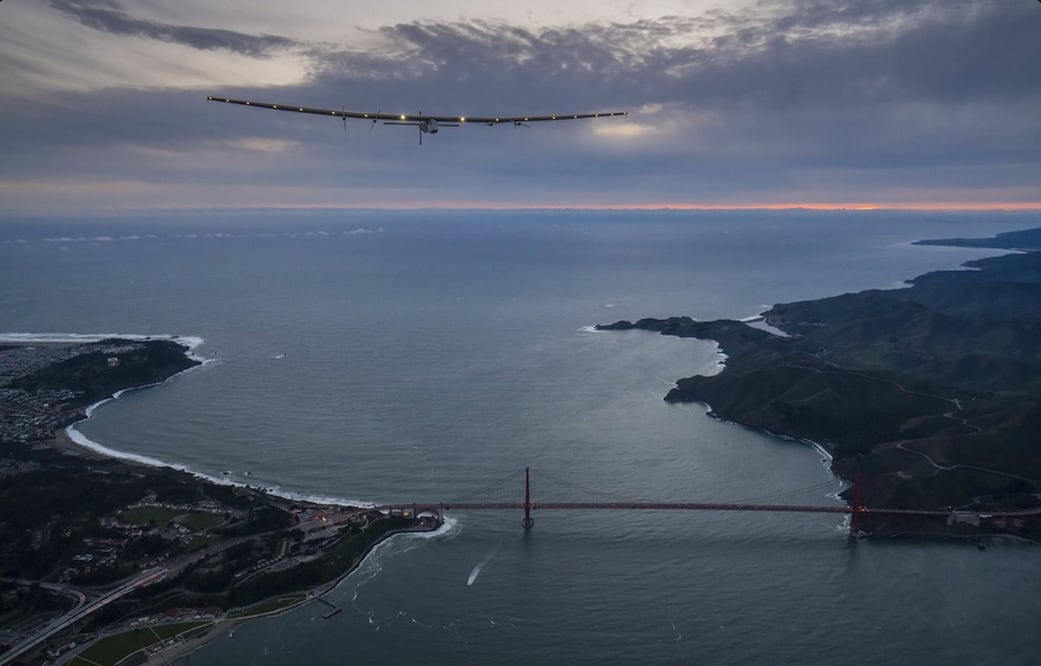 Imagen tomada del Twitter Solar Impulse