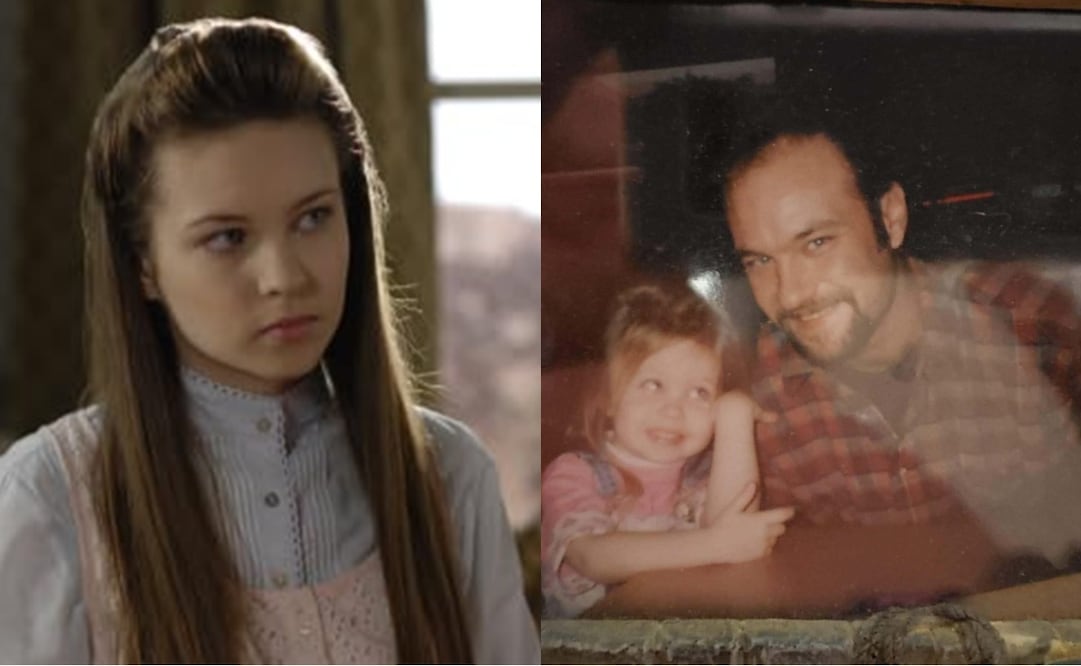 Daveigh Chase’s junto a su padre John Schwallier. Foto: Instagram oficial/IMDb.
