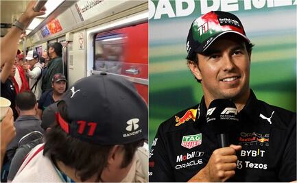 VIDEO: Usuarios del Metro de la CDMX canta en apoyo a Checo Pérez