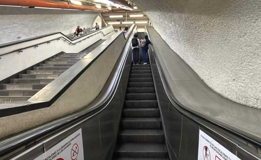 Adrián Rubalcava se compromete a repara 20 escaleras eléctricas del Metro (05/06/2025). Foto: Especial