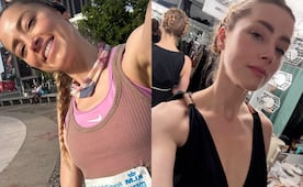 Amber Heard reaparece en España y se luce con look deportivo y belleza natural