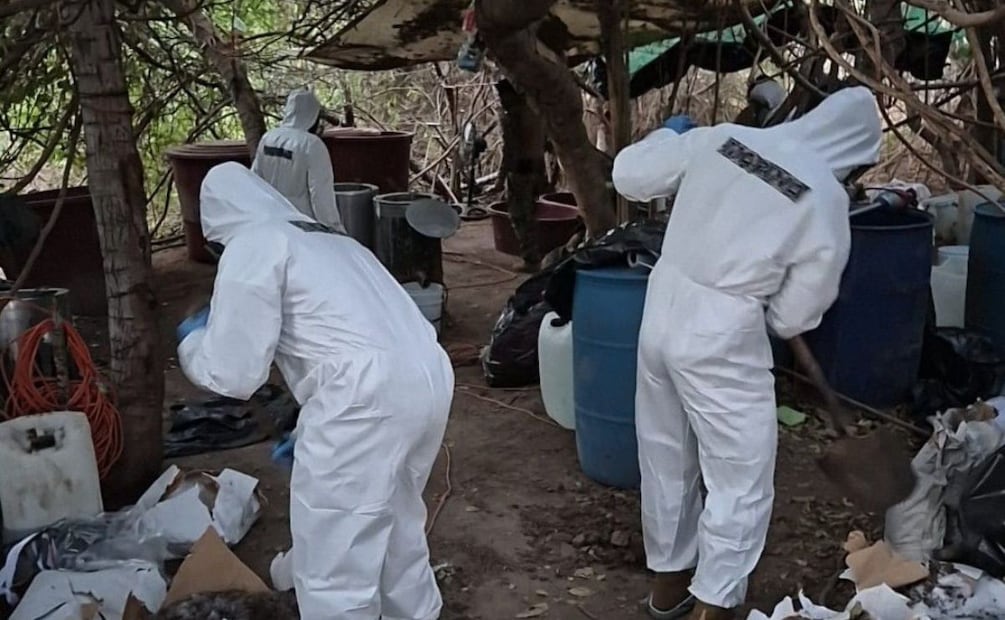 Marina localiza laboratorio clandestino en Culiacán, Sinaloa. Marzo 2026. Foto: Especial