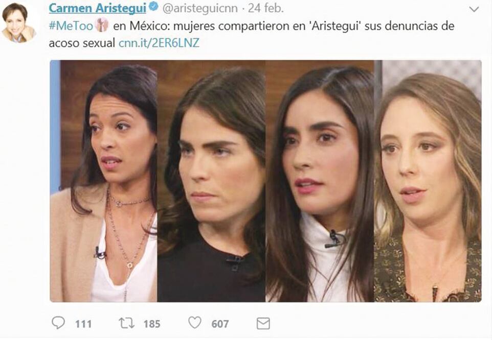 Diversas actrices mexicanas denunciaron haber sido víctimas de acoso sexual (TOMADA DE TWITTER)