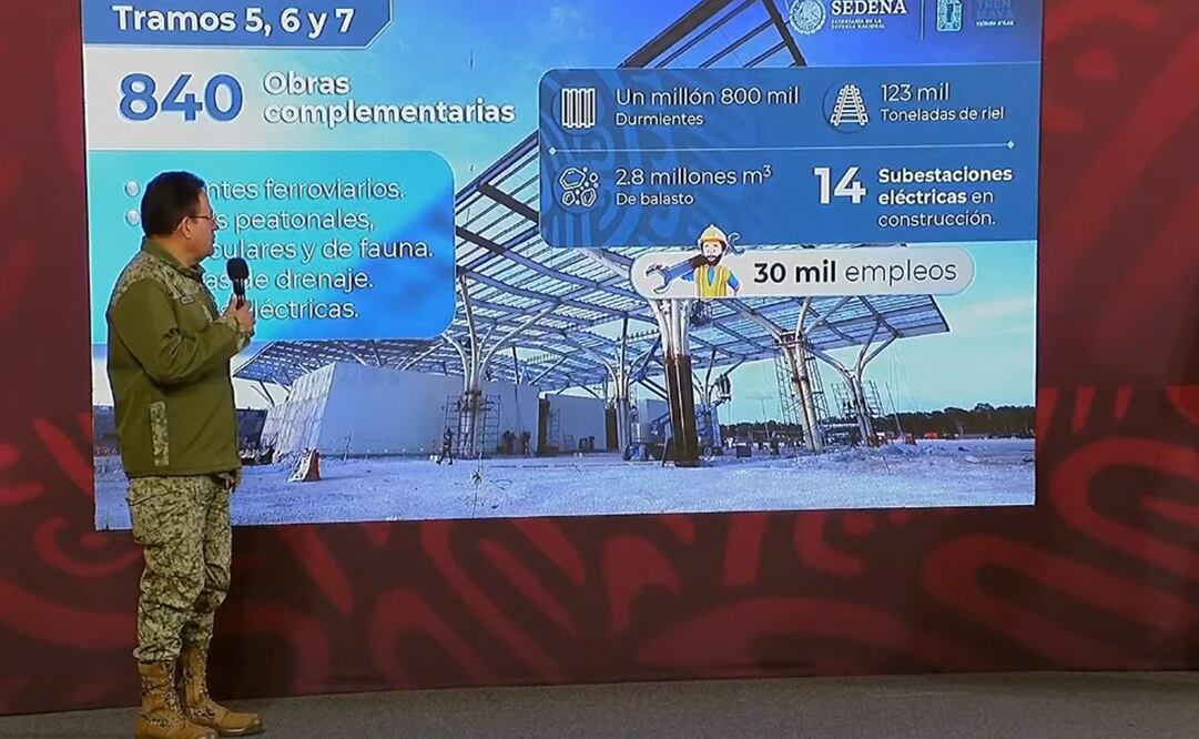 El general Óscar Lozano Águila, encargado del Tren Maya. Foto: Captura