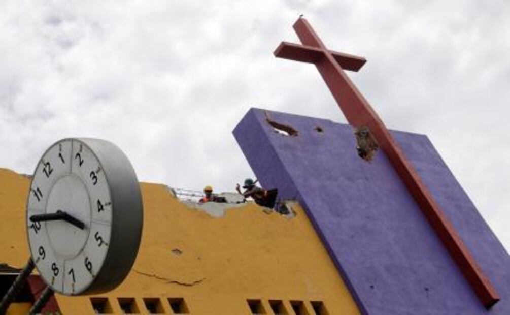 Reportan daños a 52 templos católicos por sismo en Chiapas