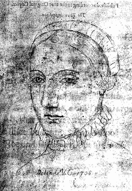 Se estima que Mary Agnes Hathaway (Anne Hathaway) nació en 1556 y falleció en 1623. Foto: Wikipedia Commons