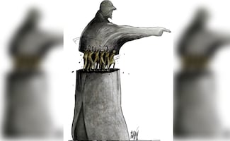 Angel Boligán, caricaturista de EL UNIVERSAL gana el Concurso Internacional de Caricatura y Cartón; reconocen su ilustración “La voluntad del pueblo”