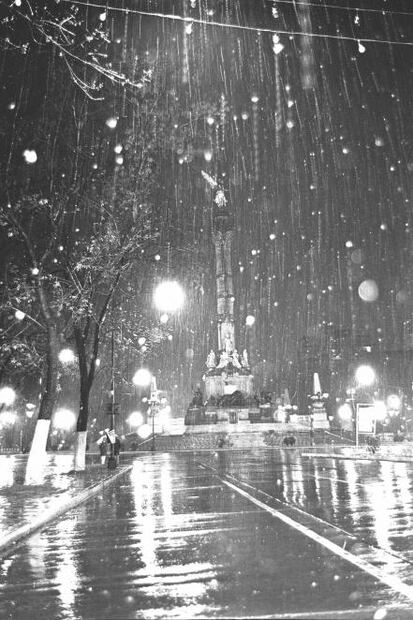 La nevada que cubrió de blanco a la capital