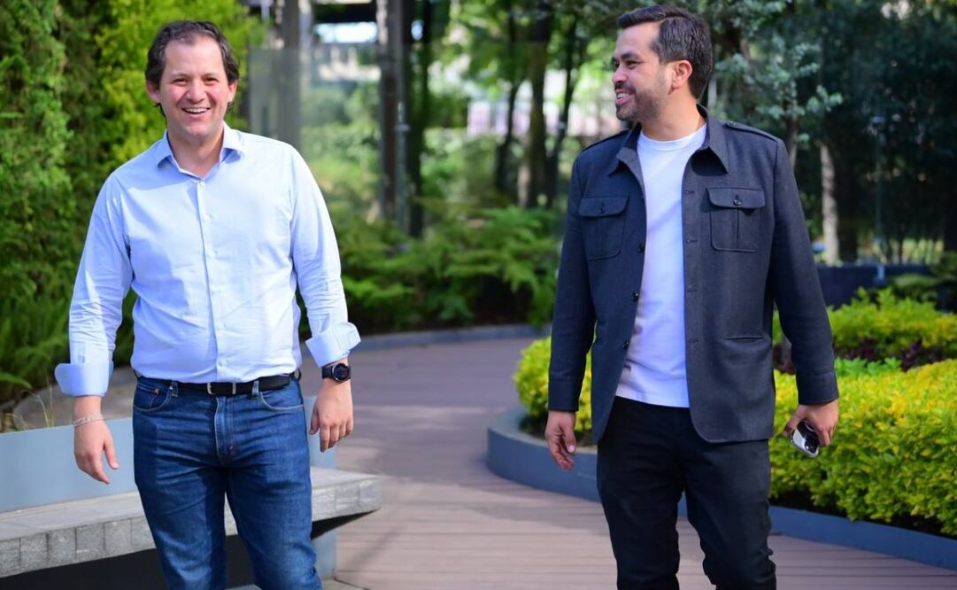 Jorge Álvarez Máynez y Juan Zavala. Foto:  X @AlvarezMaynez