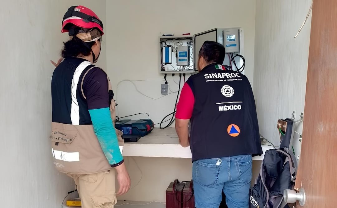 Además, las tres instituciones han instalado una estación meteorológica “para registrar en tiempo real (la) precipitación (pluvial), temperatura, presión y velocidad del viento”, explicó la Secretaría. | Foto: Especial.