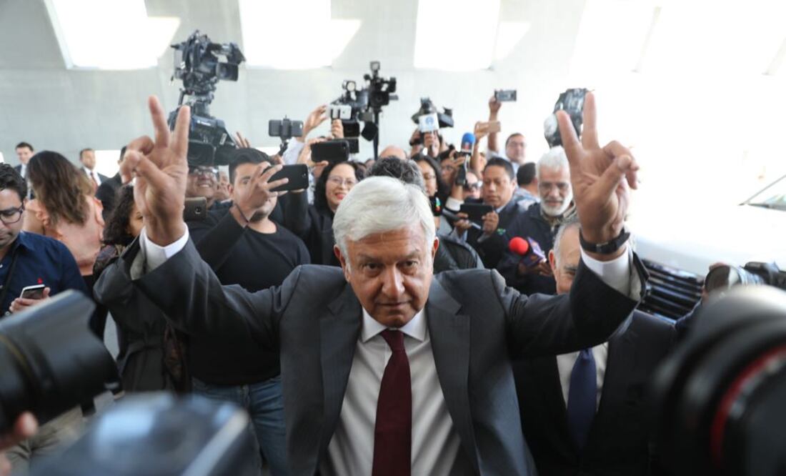 Andrés Manuel López Obrador, candidato presidencial por la coalición Juntos Haremos Historia. Foto: Valente Rosas