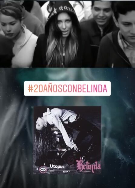 Belinda celebra 20 años de carrera con nostálgicos momentos