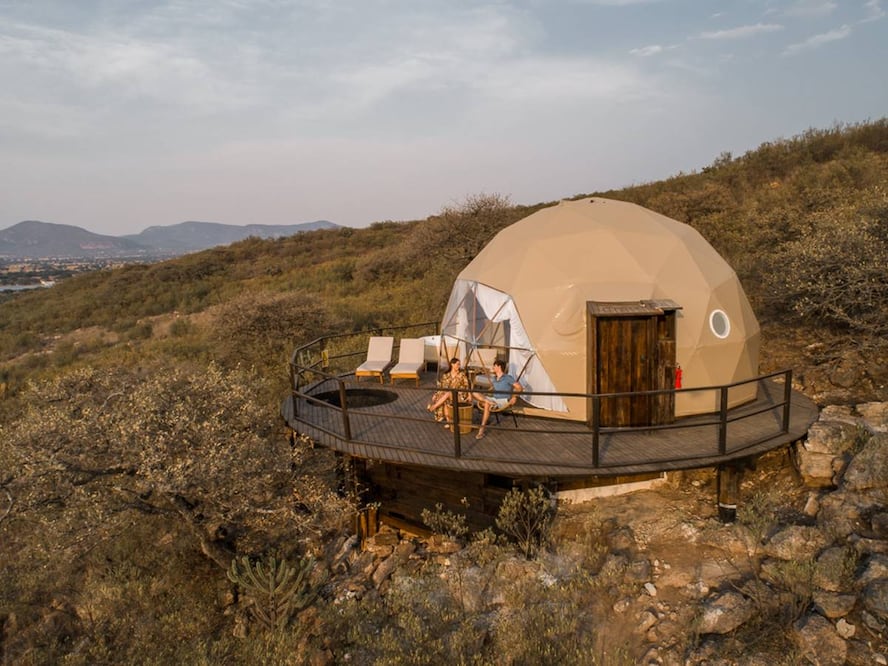 El glamping forma parte del proyecto vitivinícola Puerta del Lobo Foto: Nonu Glamping Experience