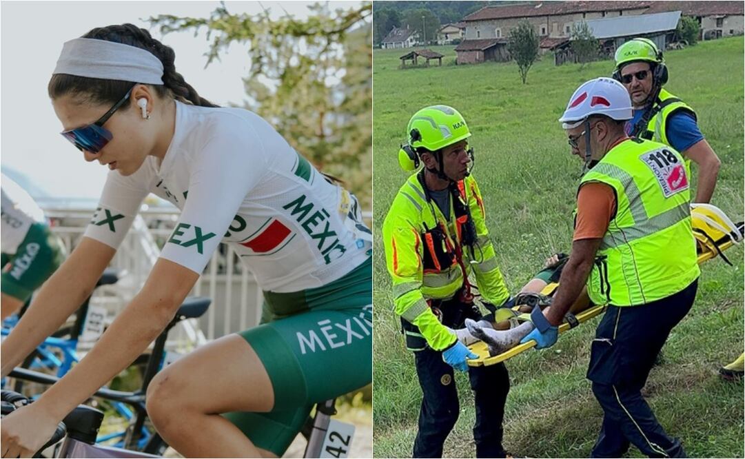 FOTO: ESPECIAL / @jackytamez - Jacqueline Tamez sufre terrible caída en el Tour de L´avenir Femmes