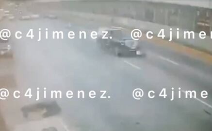 Así embistió la camioneta de empresario a su presunto agresor en inmediaciones del AICM