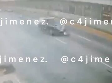 Así embistió la camioneta de empresario a su presunto agresor en inmediaciones del AICM