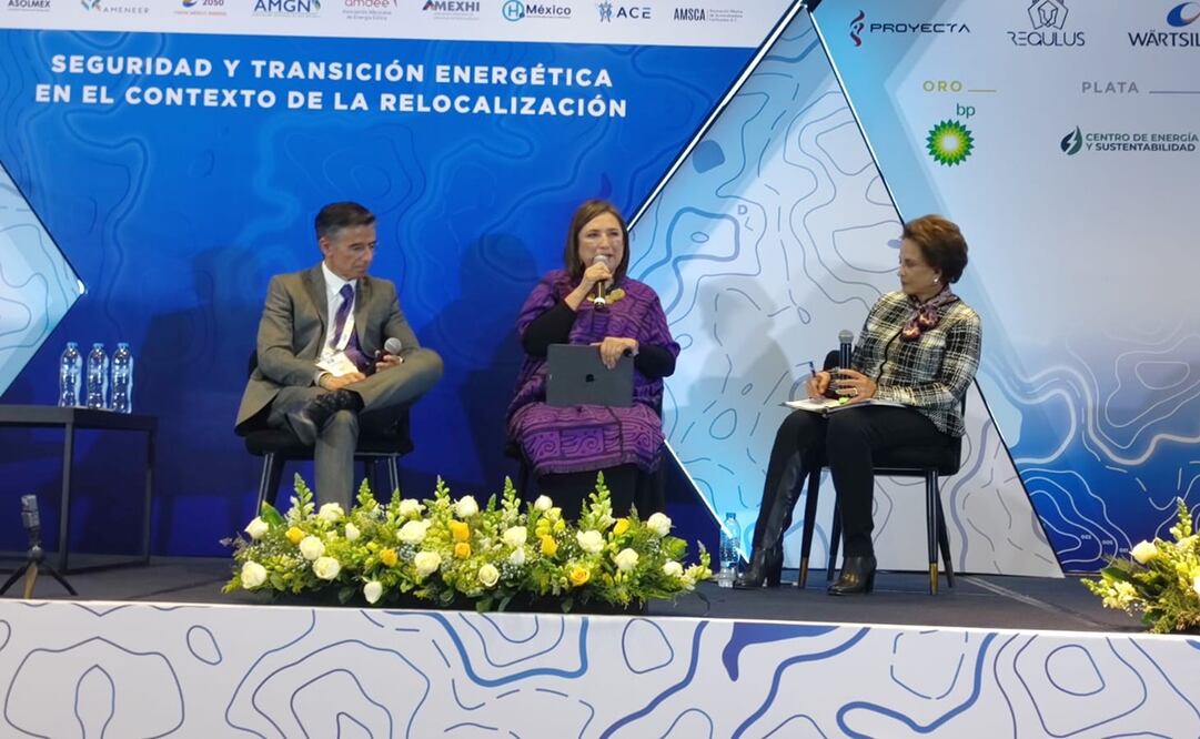 Xóchitl Gálvez en el XIII Congreso Conjunto de Asociaciones de Energía. Foto: Especial