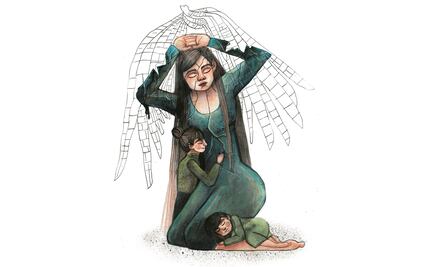 A Gaby, su esposo casi la mata a golpes; ahora vive en un refugio