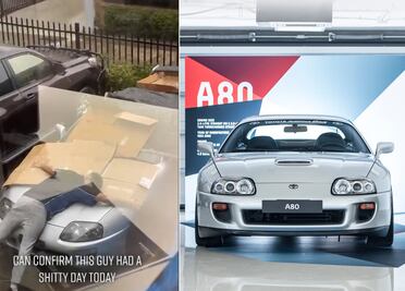 Hombre cubrió su auto con su cuerpo para protegerlo ante una granizada