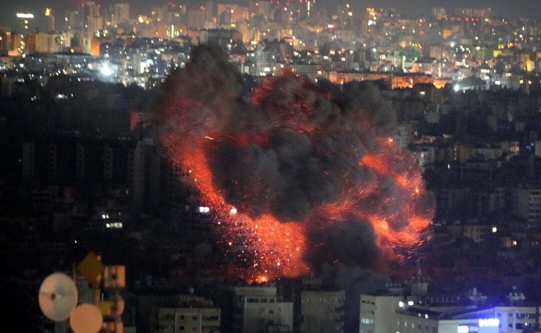 Bombardeos del ejercito israelí siguen al sur de Beirut. Foto: AP