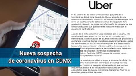 Uber desactiva cuentas de 240 usuarios por sospecha de coronavirus en CDMX
