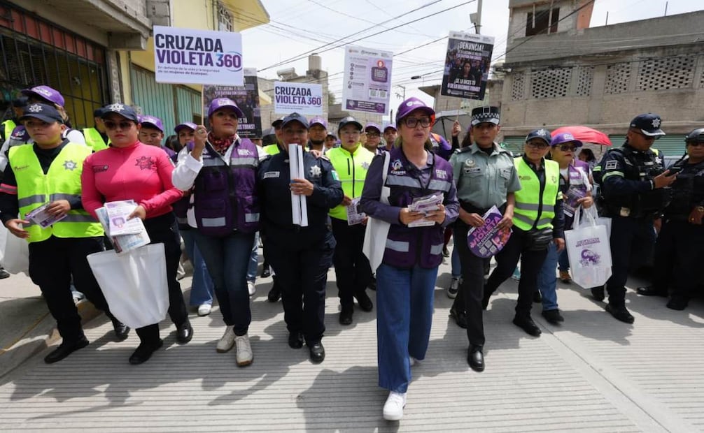 Ecatepec inicia Cruzada Violeta 360 contra la violencia familiar; llegará a 150 mil casas.
Foto: Especial.
