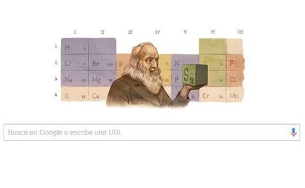 Google celebra el 182 nacimiento del creador de la taba periódica