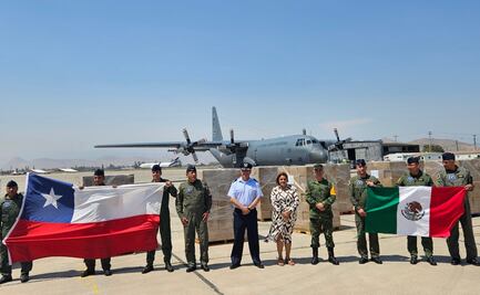 Llega a Chile primer cargamento de ayuda humanitaria de México para damnificados por incendios
