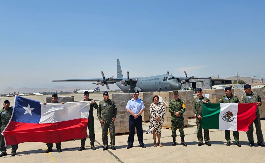 México envía ayuda humanitaria a Chile por los incendios forestales. Foto: SRE