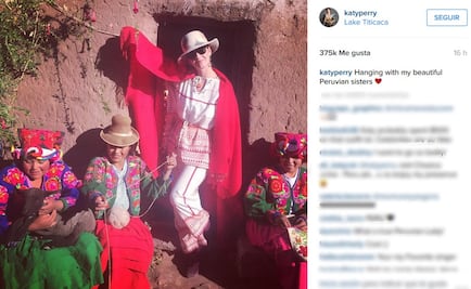 Katy Perry vuelve a Perú y visita el lago Titicaca