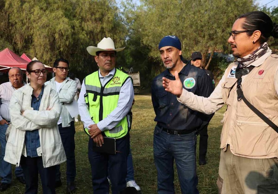 El gobierno de Ecatepec creó las Brigadas de Vigilancia Ambiental Tlaloque, que se encargan de cuidar las barrancas. Foto: Especial