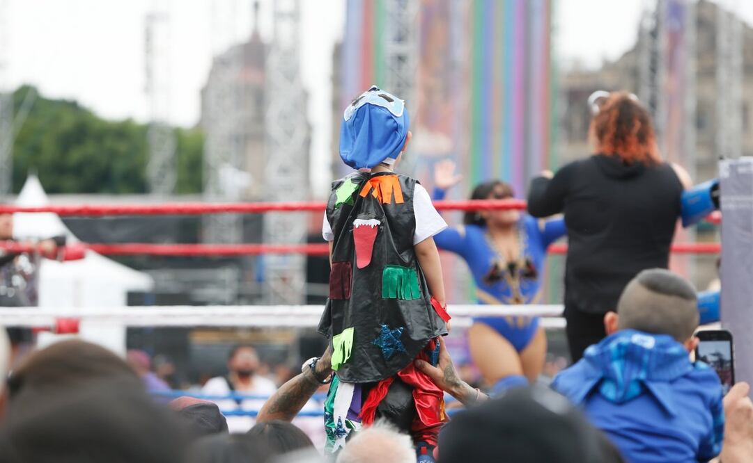 Así disfrutan los pequeños del Zocalito de las infancias (30/04/2025). Foto: Darío Luna / EL UNIVERSAL